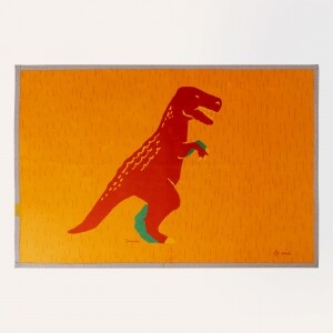 [본사] 르파파 르보뇌르아트 초원에 티라노 150x100 (아이방러그 놀이방매트)