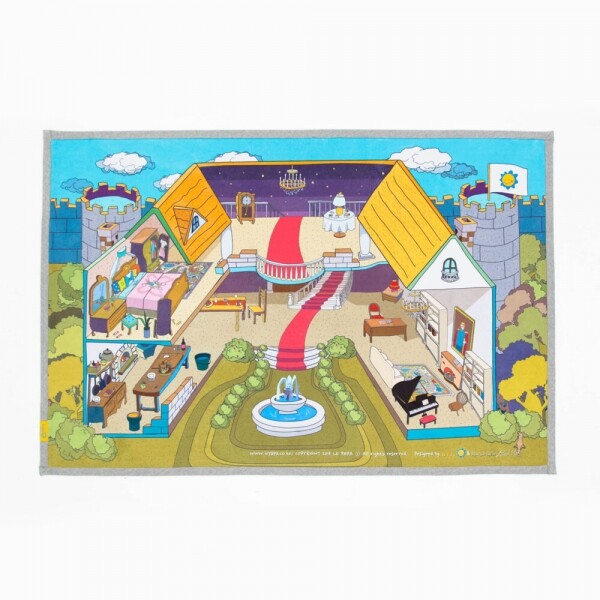 [본사] 르파파 숲 속 궁전 중형매트 150x100 (아이방러그 놀이방매트)