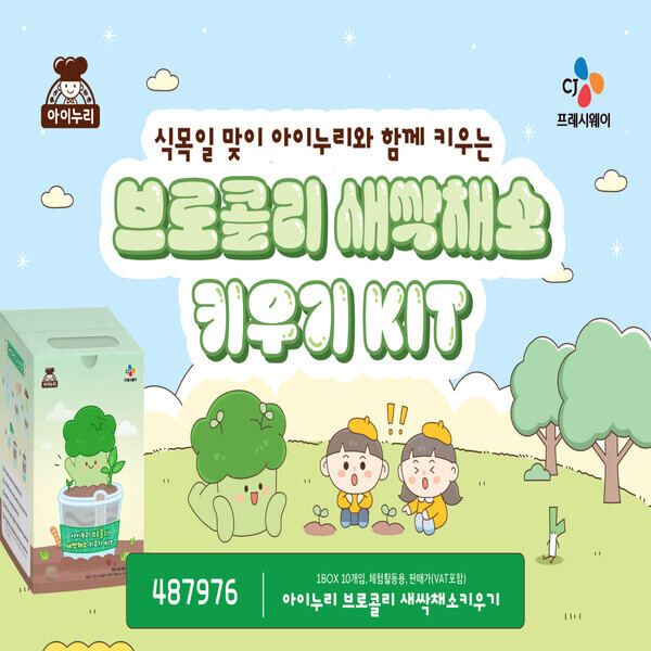 [특판상품] 브로콜리 새싹채소 키우기 KIT (10명/세트)