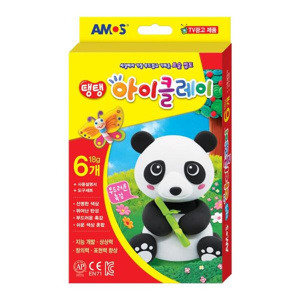 [아모스] 탱탱아이클레이 판다 만들기 (18g 6개+도구세트 포함)