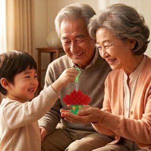 이지 툭툭블럭 카네이션 키링
