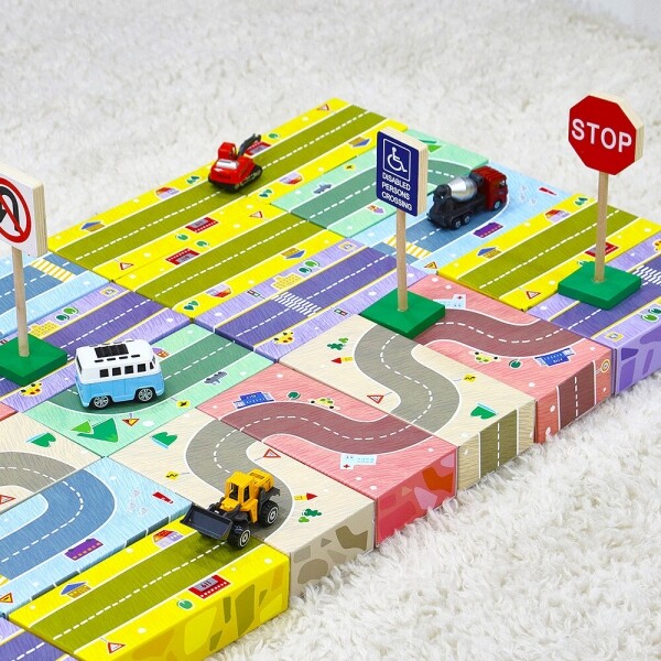 [캐스B]튼튼 종이벽돌블럭2종60pcs(2420set)