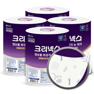 [유한킴벌리 기획전] 크리넥스 점보롤 화장지 뉴 데코 250m 3롤x4팩