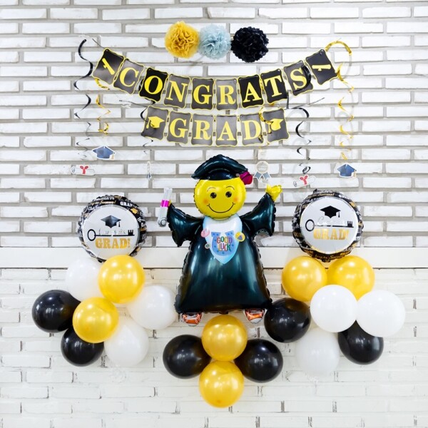 컬러룬 졸업 파티 풍선 세트