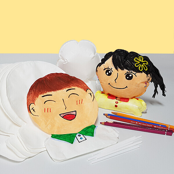 나를 소개해요 얼굴 무지 풍선 10입