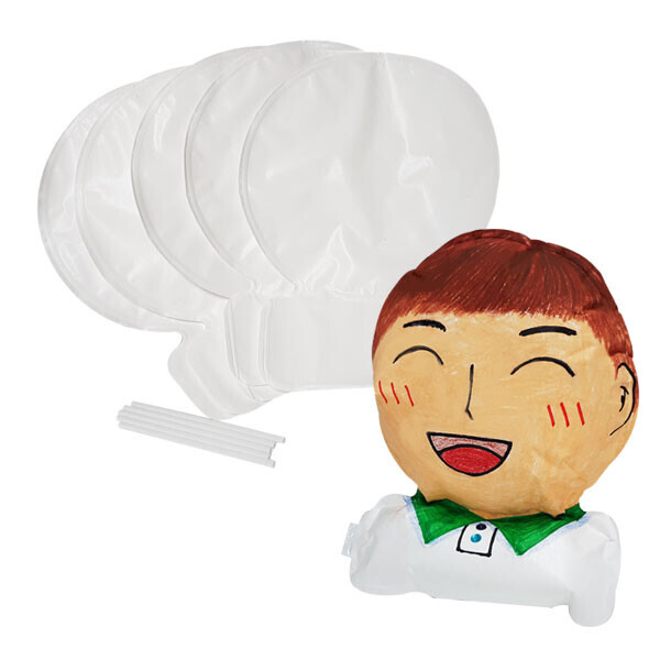 나를 소개해요 얼굴 무지 풍선 10입