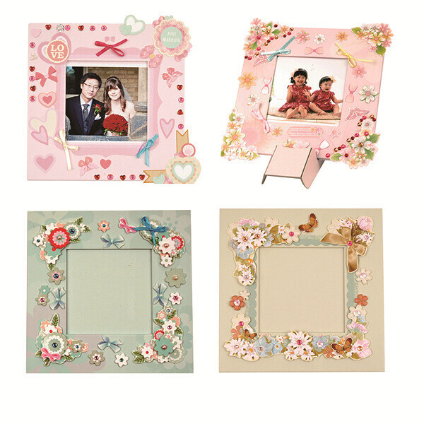 [본사]나만의 장식품 만들기-스탠드액자(핑크하트/핑크플라워/블루/그린)