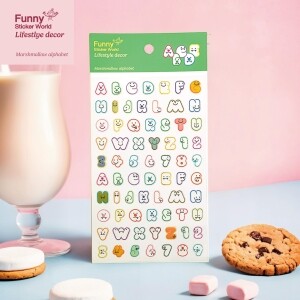 퍼니스티커 L405 마시멜로 알파벳 에폭시 라이프스타일 스티커