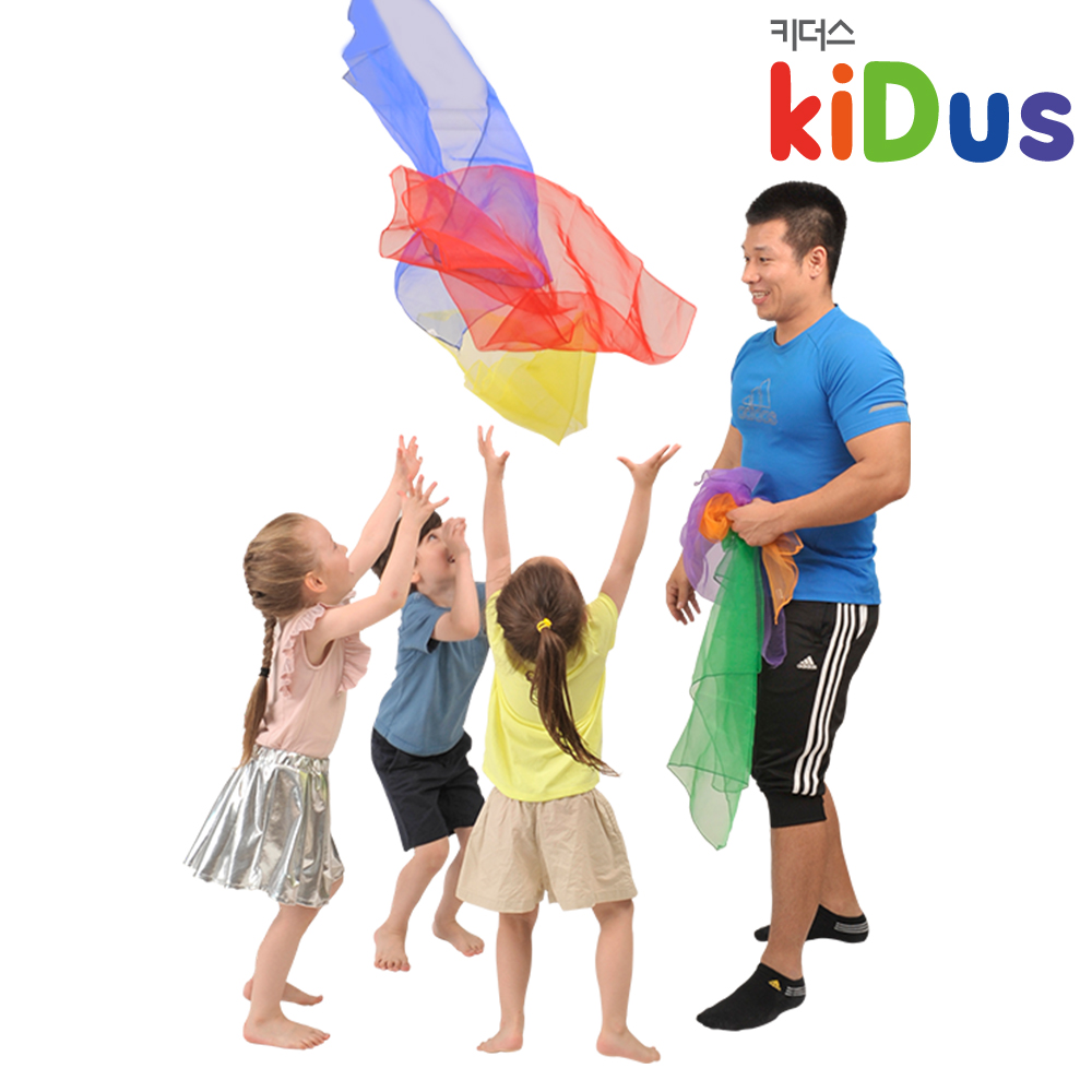 [키더스] 무지개 스카프 놀이(10개입)